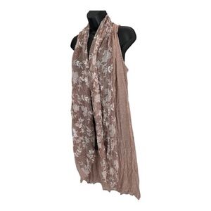 Light Beige Floral Lace Gauze Vest Size S